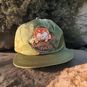 MARKET "ALMOST THERE" NYLON CAP OLIVE GREEN NWOT